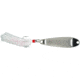 Hopkins 150BW Shorty Hammered Spoon w/Bucktail Treble, Stainless Steel, 1 1/2oz, 3 1/2in, 150BW