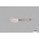 Hopkins Hammered Spoon w/Bucktail Treble Hook, Stainless Steel, 1/3oz, 2 1/4in, 1BW