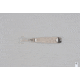 Hopkins Hammered Spoon w/Plain Treble, Stainless Steel, 2 1/2oz, 1/2in, 4