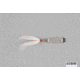 Hopkins Shorty Hammered Spoon w/Bucktail Treble, Stainless Steel, 1/2oz, 2 1/4in, 45BW