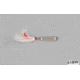 Hopkins Shorty Hammered Spoon w/Bucktail Treble, Stainless Steel, 1/4oz, 1 3/4in, S1BW