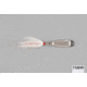 Hopkins Shorty Hammered Spoon w/Bucktail Treble, Stainless Steel, 3/4oz, 2 1/2in, 75BW