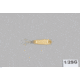 Hopkins Shorty Hammered Spoon w/Plain Treble, Gold, 1/8oz, 1 1/2in, 1/2SG