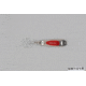 Hopkins Shorty Smoothie Spoon w/Plain Treble, Red Prism, 1oz, 2 3/4in, SM101R