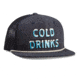 Howler Brothers Cold Drinks Snapback Hat - Mens, Deep Blue, One Size, 160619F-CDB
