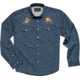 Howler Brothers Gaucho Snapshirt - Mens, Cobalt Microstripe / Dos Gallos, 2XL, 120719S-GAL-XXL