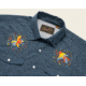 Howler Brothers Gaucho Snapshirt - Mens, Cobalt Microstripe / Dos Gallos, 2XL, 120719S-GAL-XXL