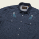 Howler Brothers Gaucho Snapshirt - Mens, Deep Blue Microstripe/Jellyfish, L, 120720S-BBM-L