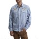 Howler Brothers Gaucho Snapshirt - Mens, Pale Blue Oxford/Orange Blossom Special, M, 120720S-LBO-M