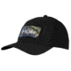 HUK 205S KScott Hat with Bass and Blue Patch, Black H3000037BLKML