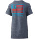 HUK Performance Fishing And Bars Tee - Kids, Sargasso Sea Heather, YXL, H7100042-416-YXL