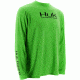 HUK Icon Long Sleeve, Neon Green, Medium H1200064NGNM