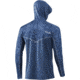 HUK Performance Fishing Icon X Running Lakes Hoodie - Men's, Titanium Blue, M, H1200393-428-M