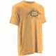 HUK Inked Catfish Tee, Heather Orange, Small H1000038HOGS
