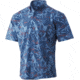 HUK Performance Fishing Kona Ocean Palm Shirt - Men's, Titanium Blue, S, H1500125-428-S
