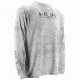 HUK Kryptek Icon Long Sleeve, Yeti-Grey, Small H1200023YT2S