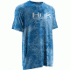 HUK Mens Kryptek Short Sleeve Tee Shirt, Kryptek Carolina Blue H1200088GCBS