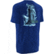 HUK Mens KScott Jumping Bass Tee, Royal Heather H1000074RYHXL