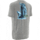 HUK Mens KScott Jumping Bass Tee, True Grey Heather H1000074TGHXXXL