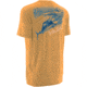HUK Mens KScott On the Dredge Tee, Heather Orange H1000069HOGS