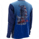 HUK Mens KScott Performance American BaShort Sleeve Long Sleeve Shirt, Navy H1200104NVYXXXL