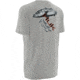 HUK Mens Kscott Striper Pursuit Tee, True Grey Heather H1000065TGHXXXL