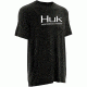 HUK Mens Logo Tee, Dark Grey Heather H1000091DGHS