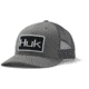 HUK Performance Fishing Angler Trucker Mesh Hat - Mens, Sharkskin, One Size, H3000228-028-1
