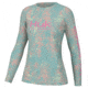 HUK Performance Fishing Aqua Dye Pursuit Crew Shirt - Womens, Marine Blue, L, H6120173-372-L