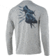 HUK Performance Fishing Bailin Hoo Long Sleeve Graphic T-Shirt - Mens, Grey, 3XL, H1200218-020-XXXL