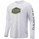 HUK Performance Fishing Bass Badge Pursuit Graphic T-Shirt - Mens, Glacier, Large, H1200247-051-L