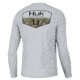 HUK Performance Fishing Camo Badge Pursuit Crew - Mens, Harbor Mist, 3XL, H1200613-034-XXXL