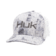 HUK Performance Fishing Camo Trucker Stretch Headwear, Cap - Mens, Sub Zero, Large - Extra Large, H3000186-185-LXL