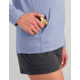 HUK Performance Fishing Coldfront Pullover Hoodie - Womens, Lghtng Sky Hthr, Large, H6130023-463-L