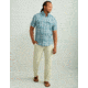 HUK Performance Fishing Diamond Back Current Plaid Short Sleeve Top - Mens, Storm Blue, Large, H1500205-394-L