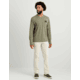 HUK Performance Fishing Drift Graphic Crew Shirt -Mens, Long Sleeve, Heather Moss, Small, H1200709-318-S