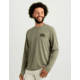 HUK Performance Fishing Drift Graphic Crew Shirt -Mens, Long Sleeve, Heather Moss, Small, H1200709-318-S
