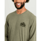 HUK Performance Fishing Drift Graphic Crew Shirt -Mens, Long Sleeve, Heather Moss, Small, H1200709-318-S
