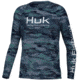 HUK Performance Fishing Edisto Pursuit Long-Sleeve Shirt - Kids, Small, Titanium Blue, H7120076-428-YS