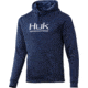 HUK Performance Fishing Fin Hoodie - Men's, Sargasso Sea Heather, Medium, H1300049-416-M