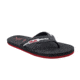 HUK Performance Fishing FLIPSTER Sandals, Flip Flops - Mens, Charcoal/Cardinal, 9, H8332000-091-9