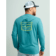 HUK Performance Fishing Graphic Long Sleeve Tee - Mens, Storm Blue, Extra Large, H1000533-394-XL