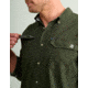 HUK Performance Fishing Hawser Heather Flannel - Mens, Cyprs Lnd Hthr, 2XL, H1500208-378-XXL
