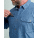 HUK Performance Fishing Hawser Heather Flannel - Mens, Quiet Hrbr Hthr, Medium, H1500208-509-M