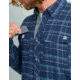 HUK Performance Fishing Hawser Plaid Flannel - Mens, Naval Academy, Medium, H1500209-413-M
