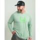 HUK Performance Fishing Huk Icon Crew Long Sleeve Shirt Fresh Salmon XL E13EC917, ATH1200573315S