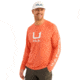 HUK Performance Fishing Huk Icon Crew Long Sleeve Shirt Fresh Salmon XL E13EC917, ATH1200573821M