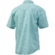 HUK Performance Fishing Huk Kona Woven Short Sleeve Button Up - Mens, Seafoam, Large, H1500077-350-L