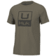 HUK Performance Fishing Huk Stacked Logo Tee - Mens, Overland Trek, 3XL, H1000427-319-XXXL
