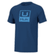 HUK Performance Fishing Huk Stacked Logo Tee - Mens, Set Sail, L, H1000427-489-L